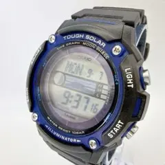 가동품 CASIO W-S210H 디지털 남성 손목 시계 타이드 그래프 블랙