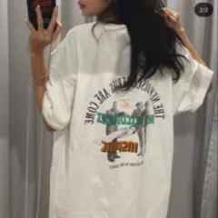 【希少】ジュエミ juemi 名古屋限定Tシャツ　半袖　ホワイト　ロゴ　ゆったりのサムネイル