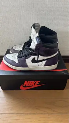 NIKE Air Jordan 1 コートパープル 28cm