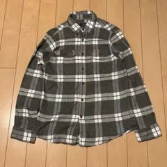 00s GEORGE グレー ホワイト チェック ネルシャツ Lサイズ　アメリカ
