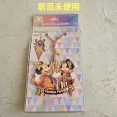 ●新品未使用　ディズニー 40周年限定バッグチャーム 40周年ガーランド バケパ