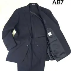 ✨美品✨ スーツセレクト セットアップ シングル ストライプ ネイビー AB7