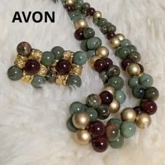 AVON ヴィンテージ 【イヤリングネックレスセット】コスチュームジュエリー