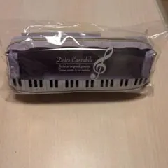 Piano line クリアペンポーチ ト音記号 パープルのサムネイル
