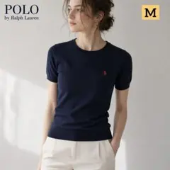 新品✨POLO RALPH LAUREN 半袖コットンニット クルーネック Mのサムネイル