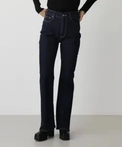 HIGH WAIST DENIM FLARE ２　moussy