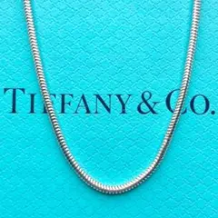 TIFFANY ティファニー スネークチェーン シルバー 81㎝ - メルカリ