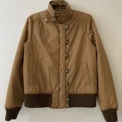 BURBERRY LONDON BLUE LABEL ファー中綿ブルゾンM 38