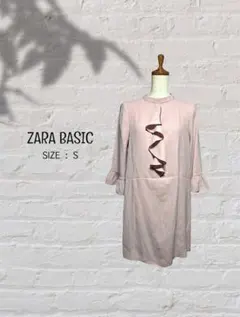 美品★ZARA BASIC フリルチュニック　ワンピース