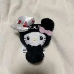 サンリオ パンダ ハローキティ デコ盛れ　マスコット　黒