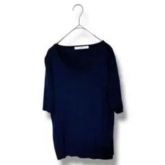 【ef-dé】エフデ　ネイビー 半袖 Tシャツのサムネイル