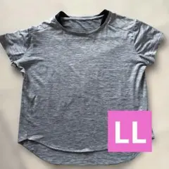 しまむら　吸水速乾　UVカット　Tシャツ グレー　ストレッチ LL スポーツ