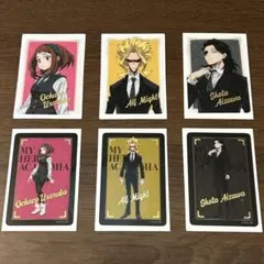 僕のヒロアカ　トレーディング箔押しカード　6枚