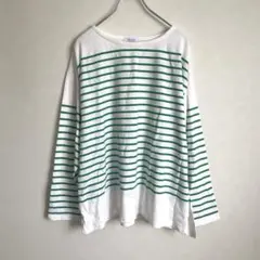OLIVE des OLIVE トップス　Tシャツ　【F】　ボーダー　長袖