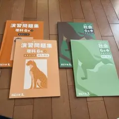 予習シリーズ　四谷大塚　演習問題集　理科/社会　6年下