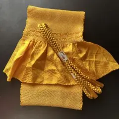 正絹　総絞り　帯揚げ　帯締　成人式　振袖　　山吹色