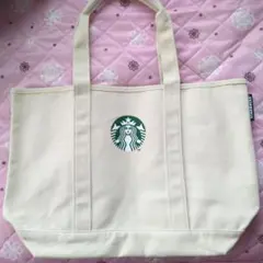スターバックストートバッグ ベージュ(大）