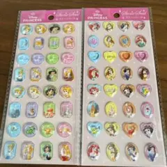 セリア ディズニープリンセス ストーンシール 2種セット