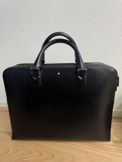 モンブラン　レザービジネスバッグ　ブラック MONTBLANC（モンブラン） ビジネスバッグ レザー ブラック ブリーフ