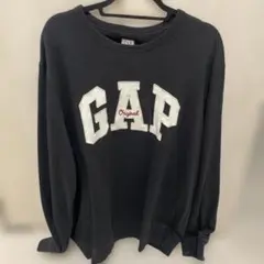 GAP 裏起毛　黒 スウェットシャツXLサイズ