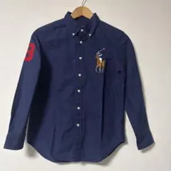 ラルフローレン キッズシャツ 150 長袖 big pony 刺繍 ロゴ
