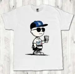 チャーリーブラウン ドジャース MLB 白 Tシャツ 4XL