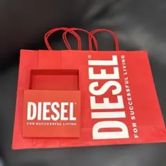 DIESEL ショップ袋 ショッパー 中3枚＆ギフトボックス セットのサムネイル