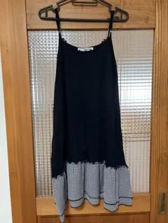 mysty woman キャミソール 裾フリル チェック柄のサムネイル