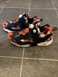 Fury pumpfury Reebok✖️Atmosネイビー/オレンジ27.0