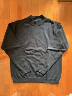 GLOBAL WORK メルティモックネックプルオーバー　NAVY Mサイズ