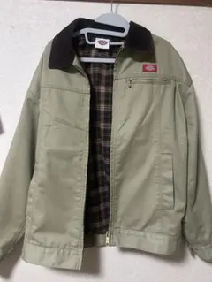 Dickies カーキジャケット コーデュロイ襟