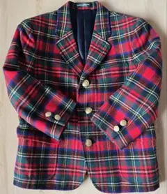 MIKI HOUSE チェック柄ブレザー