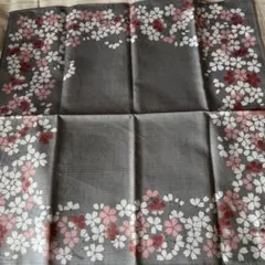 宇野千代　厚手桜柄ハンカチ