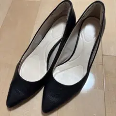 ROCKPORT ブラック レザー ハイヒール