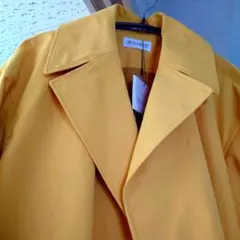 PLST イエロートレンチコートM 新品ベルト付き