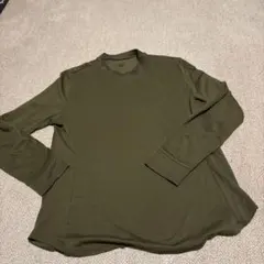 ユニクロ　マメクロゴウチHEATTECH オリーブ色 長袖Tシャツ XL