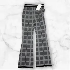 ZARA ジオメトリック柄 総柄 モノグラム柄 イージーパンツ - メルカリ