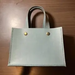 ハンドバッグ　ハンドメイド　レザー