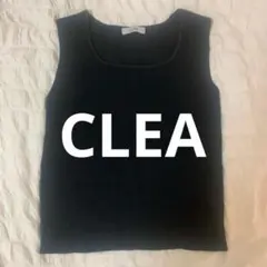 CLEA クレア ブラック スクエアネック タンクトップ 黒のサムネイル