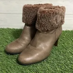 TRUSSARDI トラサルディ　ショートブーツ　ベージュ　23cm