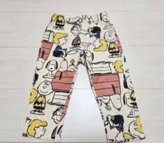 美品／PEANUTS／スヌーピー裏起毛パンツ／size９０cm
