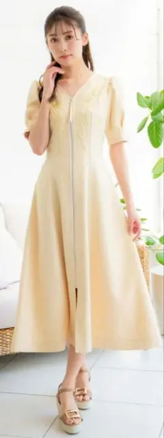 acka lame fringe puff dress - メルカリ