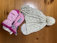 子ども用ニット（52〜54cm）とミトンのセット