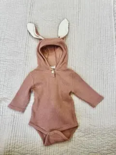 BEBE HOLIC 韓国子供服 ウサギ耳ロンパース