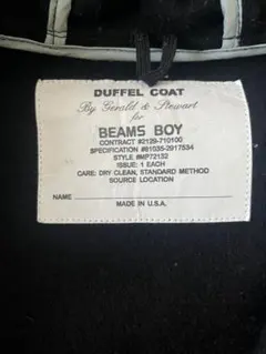 BEAMS BOY ダッフルコート ネイビー