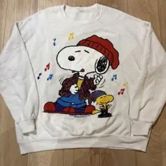 Snoopy スヌーピー スウェット トレーナー　両面プリント 90s