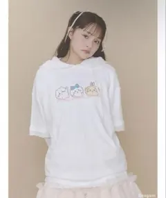 merry jenny　ちいかわリボンTee ホワイトのサムネイル