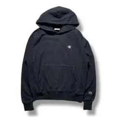 F1690　【即購入OK】　champion　リバースウィーブパーカー　S　黒