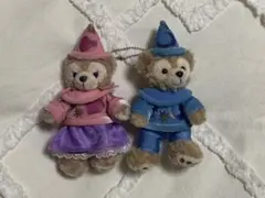 ⑥ダッフィー シェリーメイ ぬいぐるみバッジ　ディズニーシー10周年