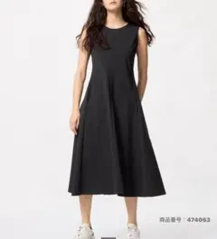 UNIQLO ウルトラストレッチワンピース　L ブラック